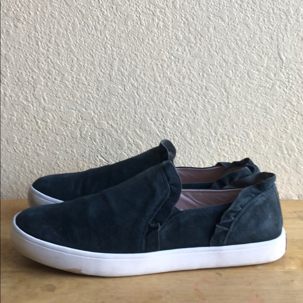 Kate spade lily shoes slip on suede blue navy 10M